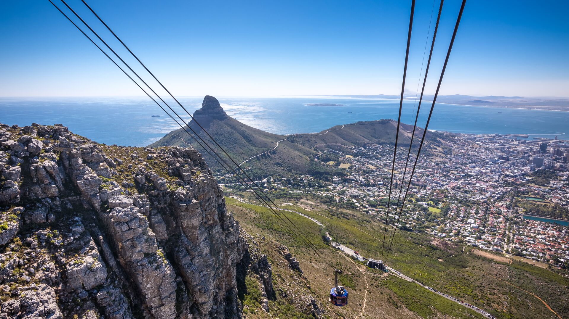 View From Cable Car Up Table Mountain