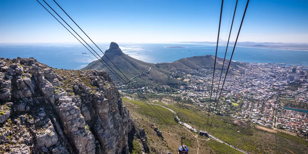 View From Cable Car Up Table Mountain