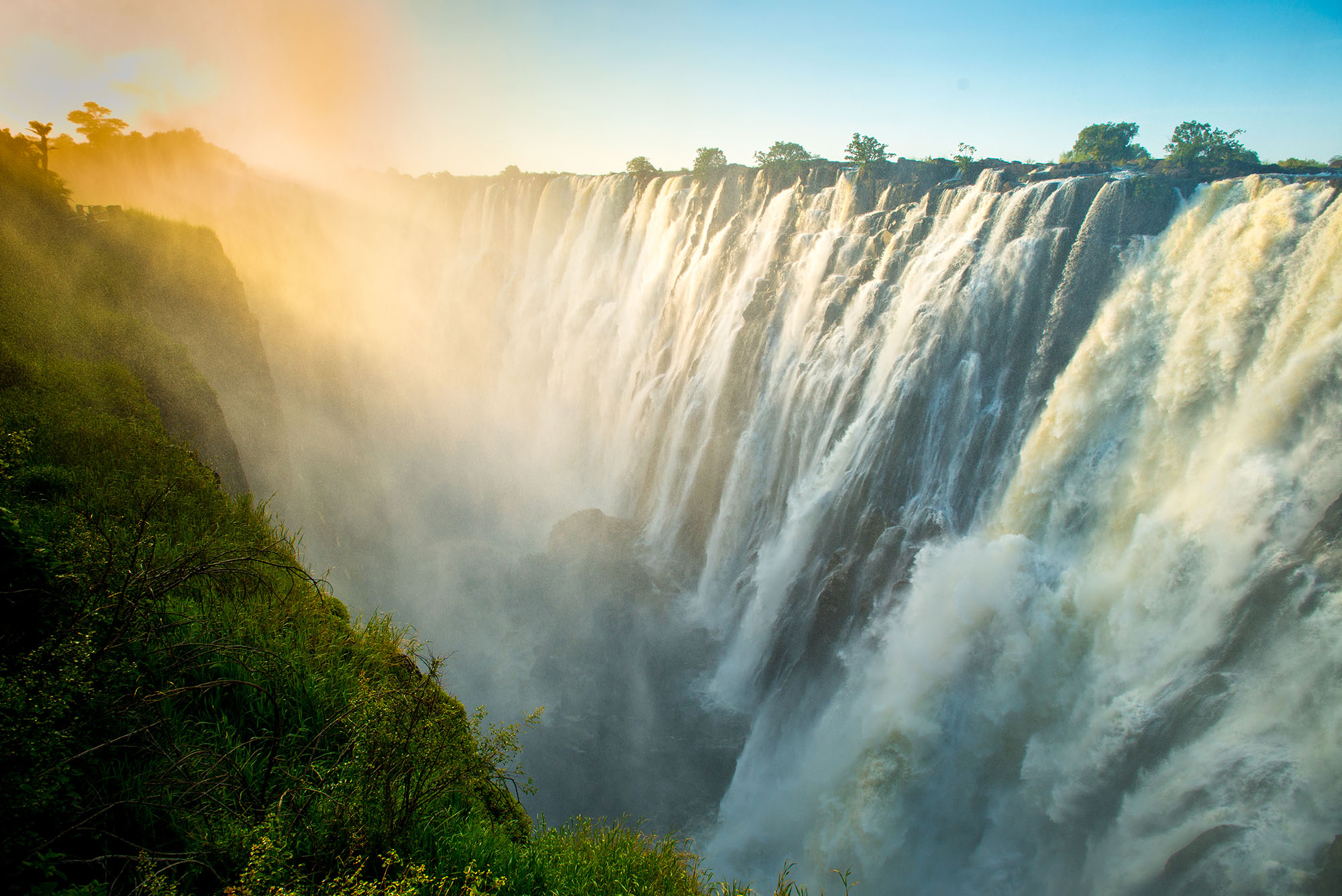 Sunset Haze Over Victoria Falls 546152021