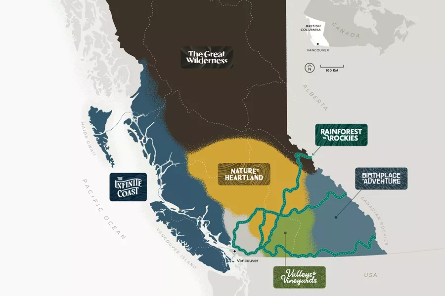 Map of British Columbia