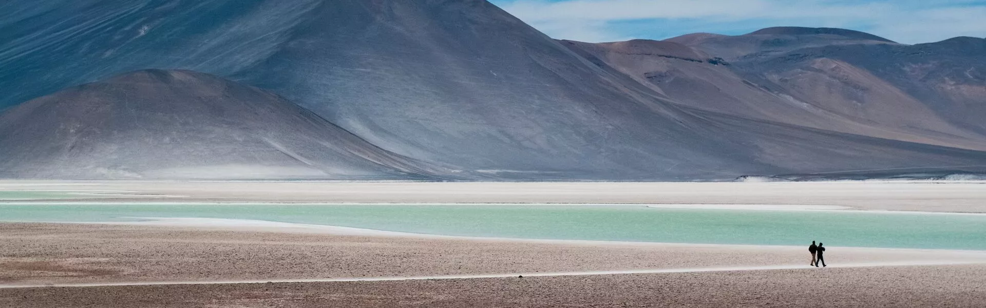Silhouette Of Two People By Lakes