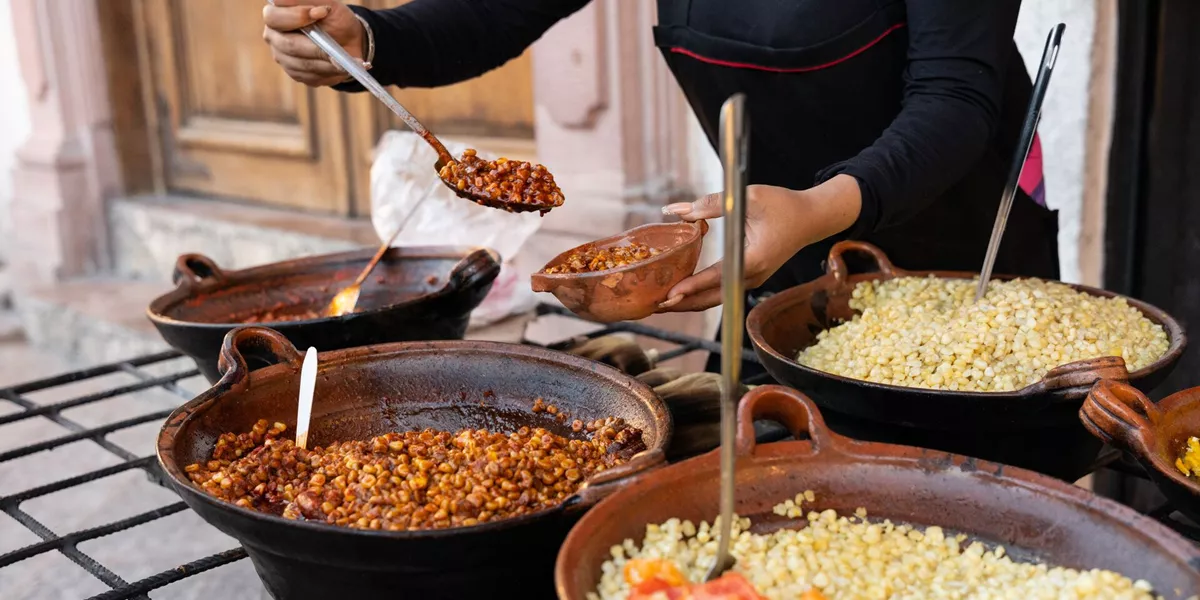 Stand Of Traditional Street Mexican Food