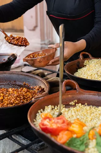 Stand Of Traditional Street Mexican Food