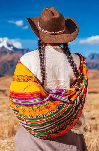 Woman Looking Out at mountains