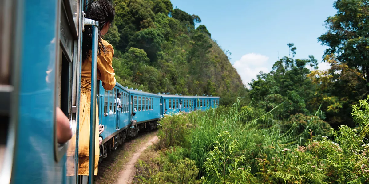 Blue train to tea plantations