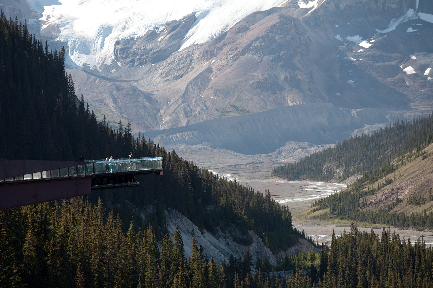 Glacier Skywalk in mountains