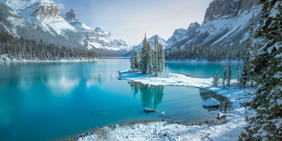 Canada Alberta Jasper Spirit Island