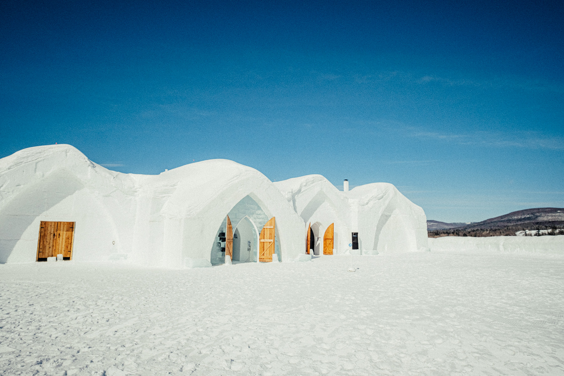 Hotel made out of ice