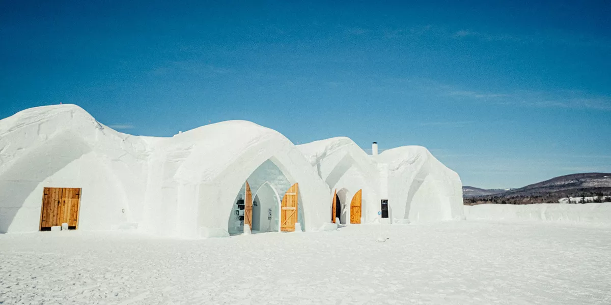 Hotel made out of ice