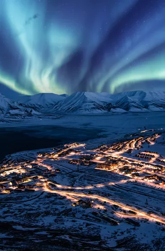 Svalbard Longyearbyen Northern Lights