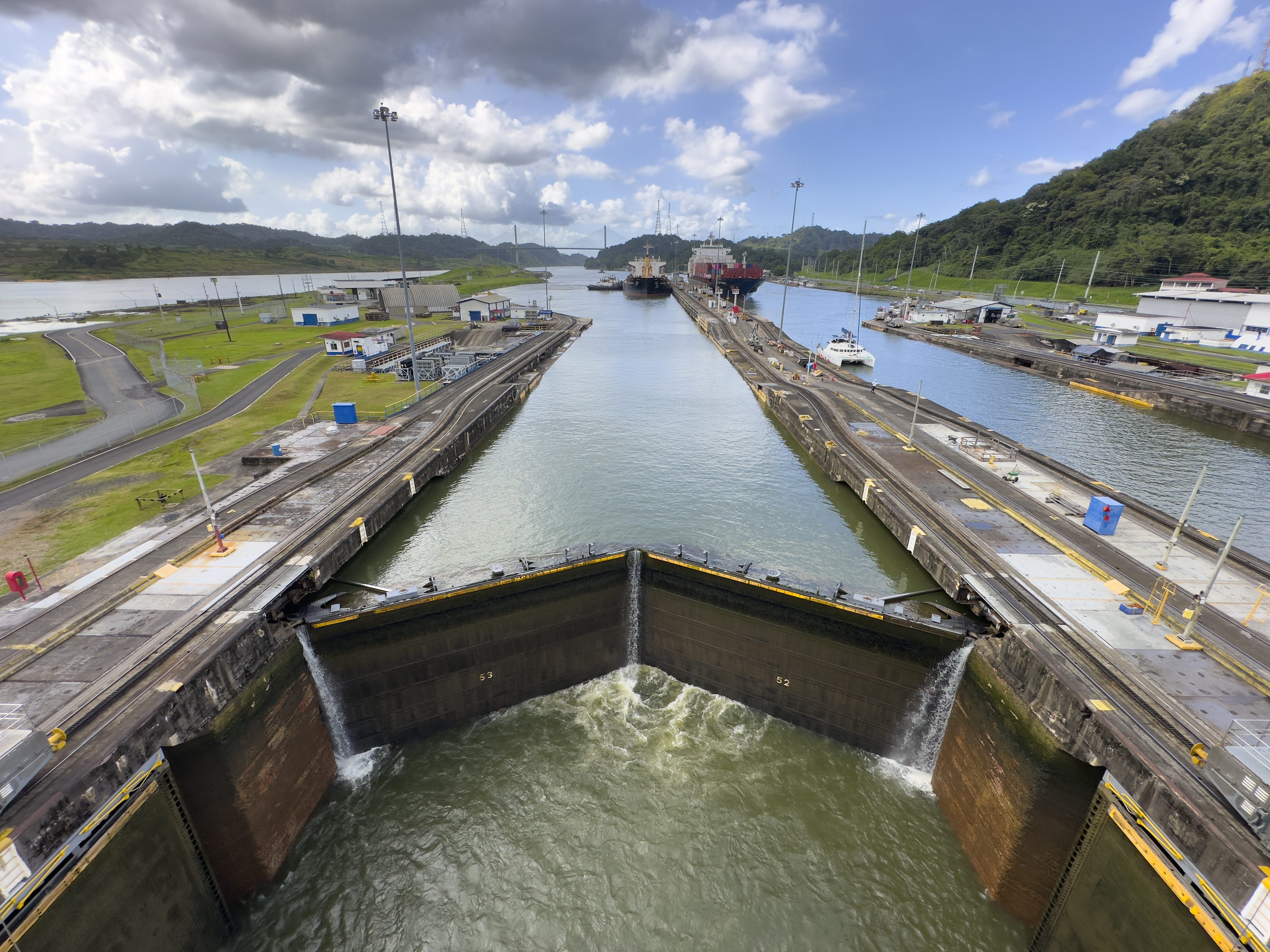 opening of a canal in panama canal