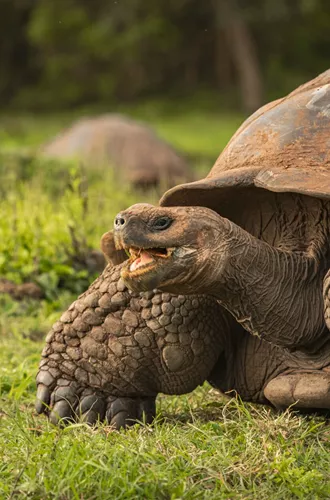 Galapagos Tortoise mid chew